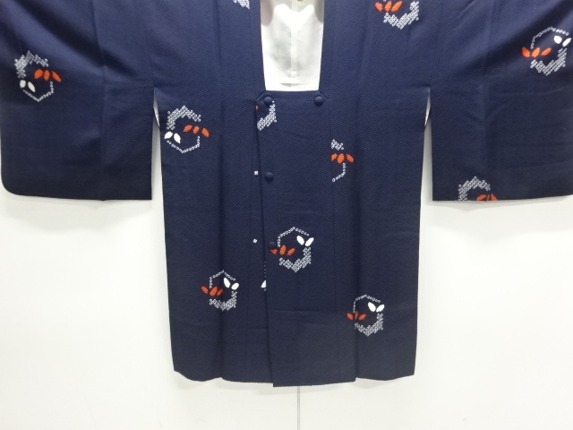 絞り亀甲に笹模様道行コート